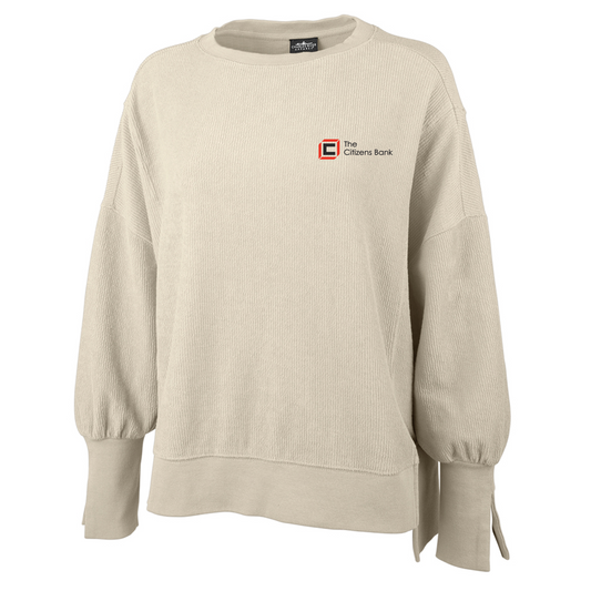 The Citizens Bank - WOMEN'S CAMDEN SPLICED CREW NECK SWEATSHIRT