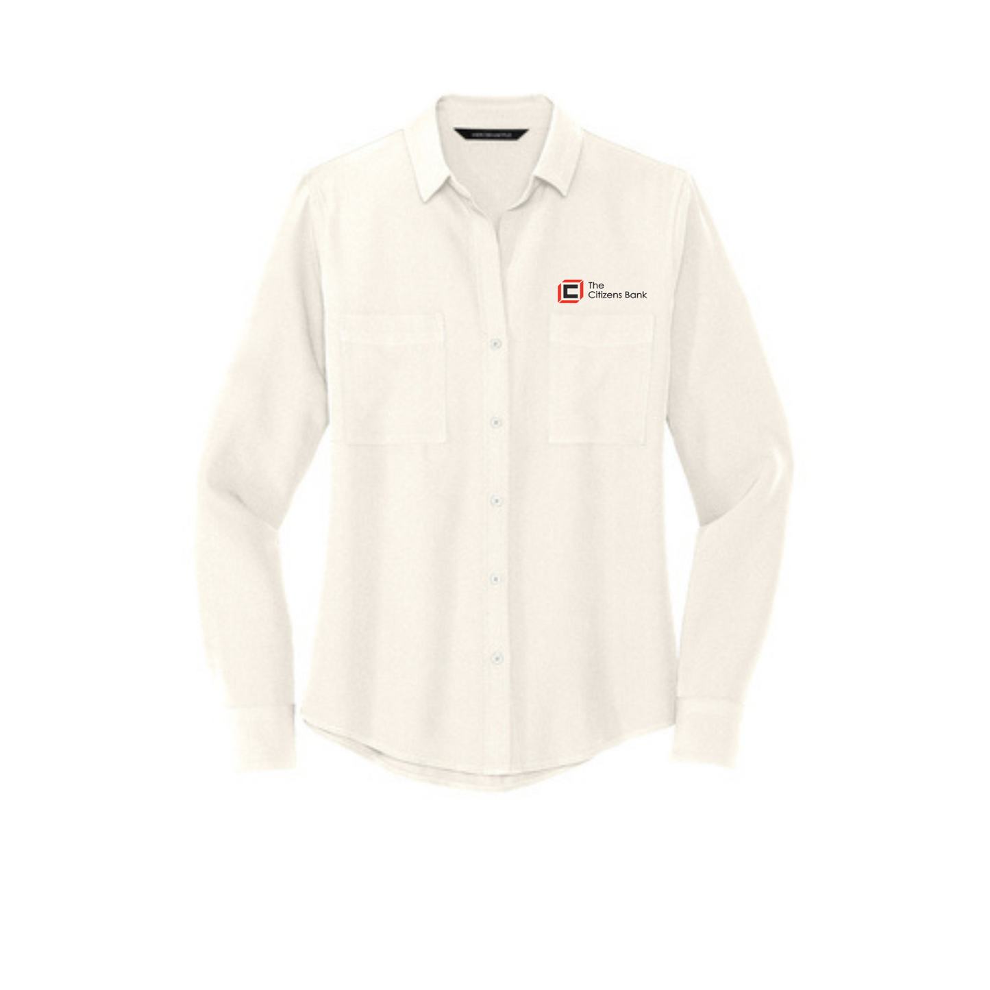 The Citizens Bank - Mercer+Mettle™ Women's Stretch Crepe Long Sleeve Camp Blouse