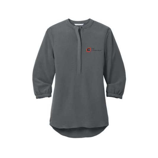 The Citizens Bank - Port Authority® Ladies 3/4-Sleeve Textured Crepe Tunic