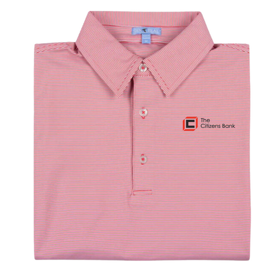 The Citizens Bank - GenTeal Club Pinstripe Performance Polo