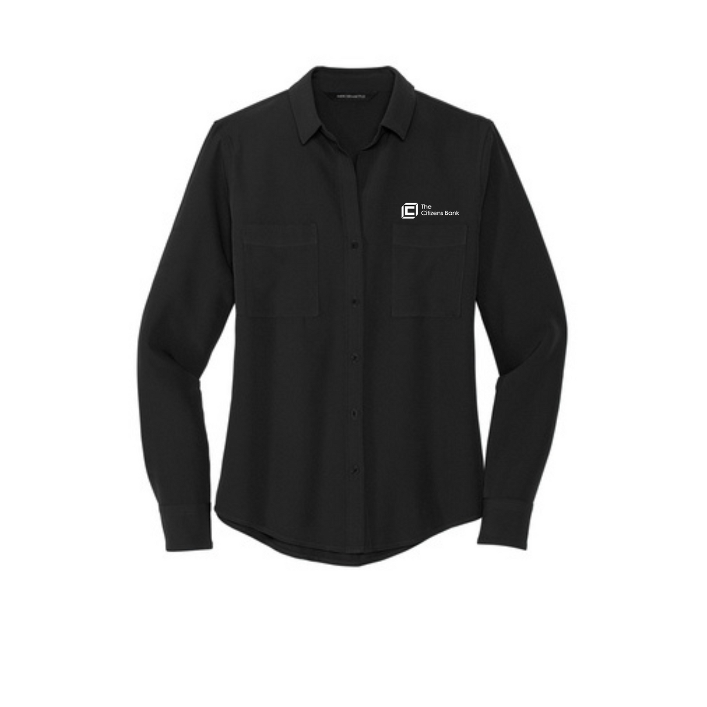 The Citizens Bank - Mercer+Mettle™ Women's Stretch Crepe Long Sleeve Camp Blouse