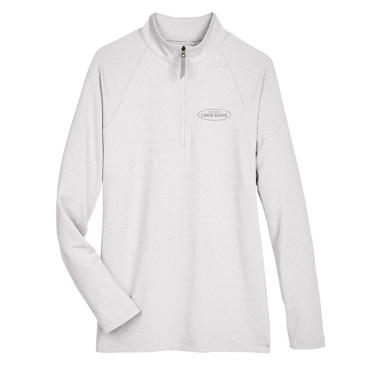 MS Land Bank Women's Devon & Jones CrownLux Performance Clubhouse Micro-Stripe Quarter-Zip
