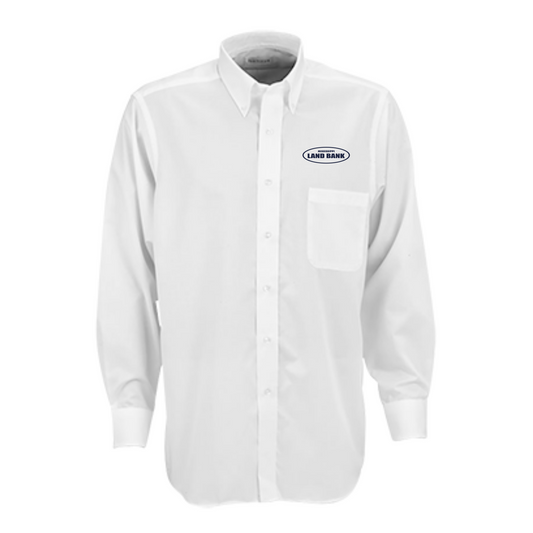 MS Land Bank Men's Van Heusen Easy-Care Dress Twill Shirt