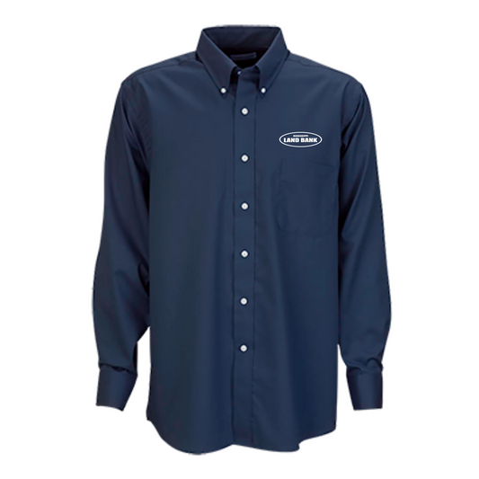 MS Land Bank Men's Van Heusen Easy-Care Dress Twill Shirt