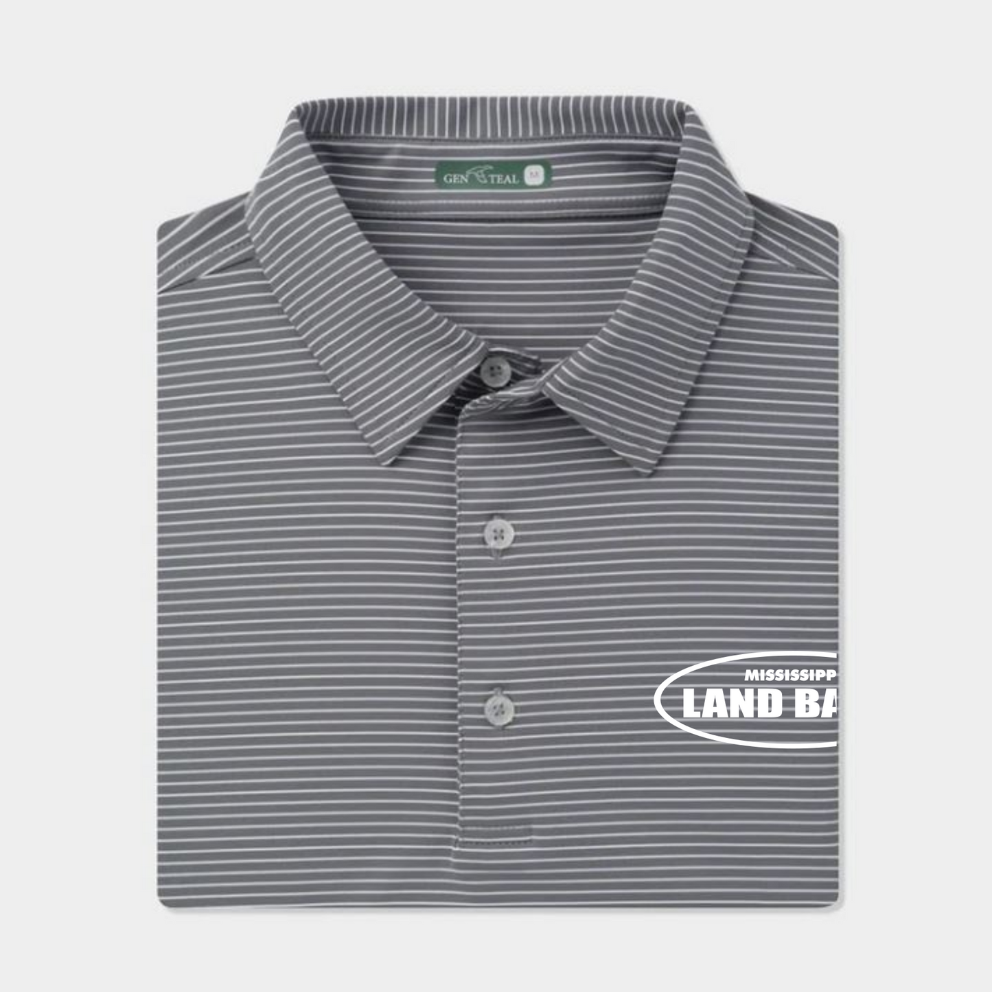 MS Land Bank Men's GenTeal Driver Stripe Polo