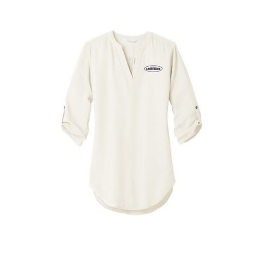 MS Land Bank Women's Port Authority 3/4 Sleeve Tunic Blouse