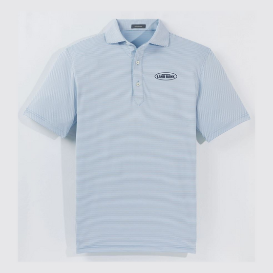 MS Land Bank Men's Turtleson Carter Stripe Performance Polo