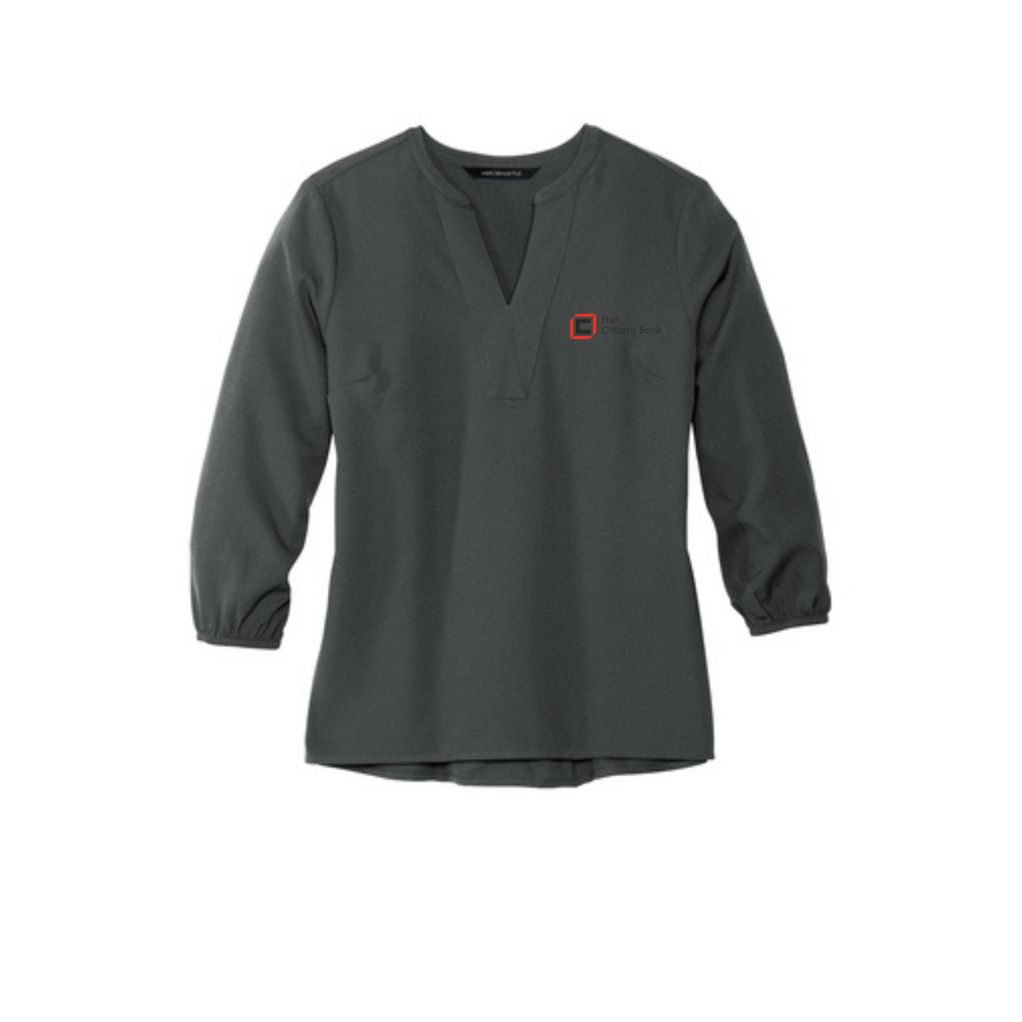 The Citizens Bank - Mercer+Mettle™ Women's Stretch Crepe 3/4-Sleeve Blouse