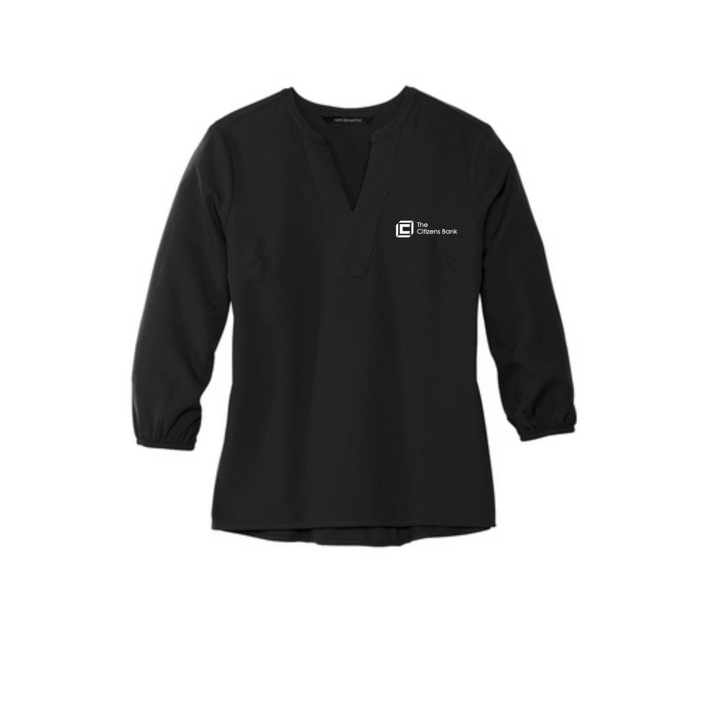 The Citizens Bank - Mercer+Mettle™ Women's Stretch Crepe 3/4-Sleeve Blouse